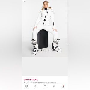 Ski body suit. New with tags never worn! White and black accents, size 6